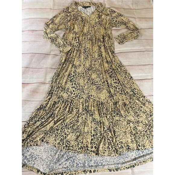 Tolani Collection Women's Long Sleeve Printed Collard Maxi Dress - 1XL - Picture 7 of 16